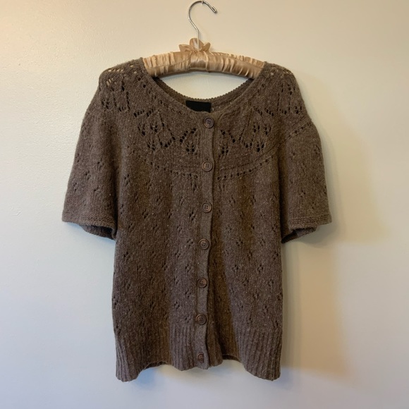 Cynthia Rowley brown knit sweater top - Picture 5 of 6